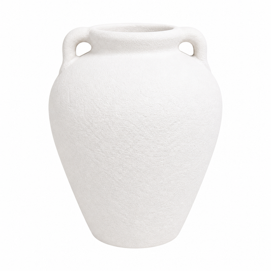 Textured Matte Finish Decorative Vase Large – Modern Minimalist Home Accent - Habitt