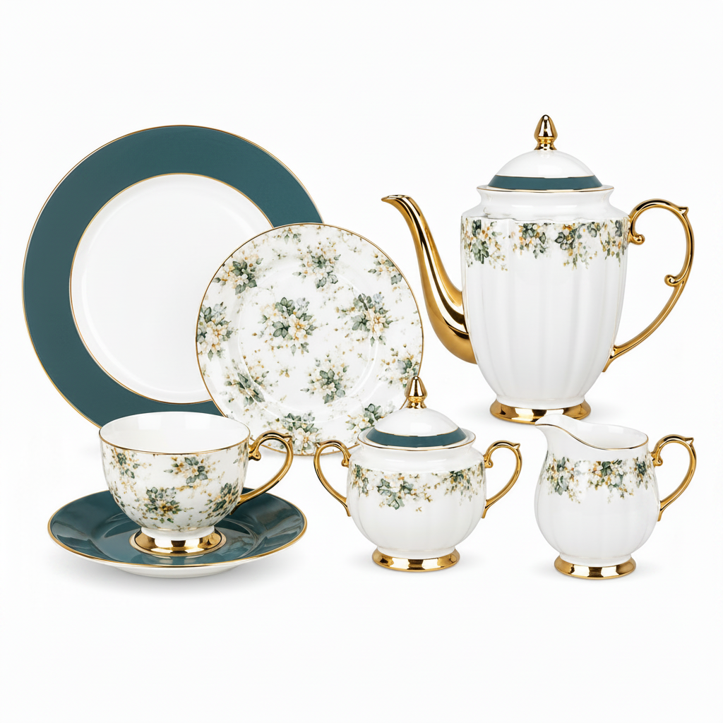 Timeless 24-Piece Tea Set | Complete Elegant Tea Serving Collection