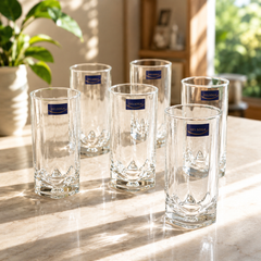 Premium Faceted Tumbler Glass 300 ml – Elegant Everyday Glass for Water, Juice & Soft Drinks