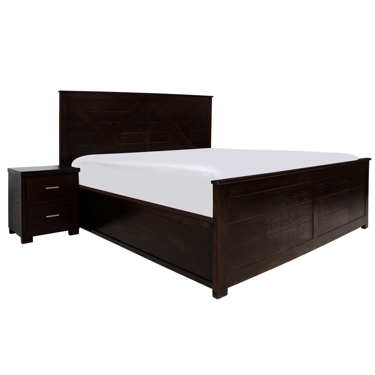 Hendrick Bed with side tables