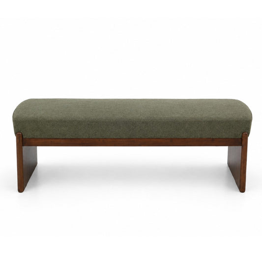Aurra Setti Upholstered Bench | Modern Wooden Accent Bench Seating - Habitt