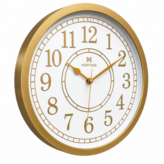 Heritage Momentum Wall Clock – 15 Inch Plastic Frame