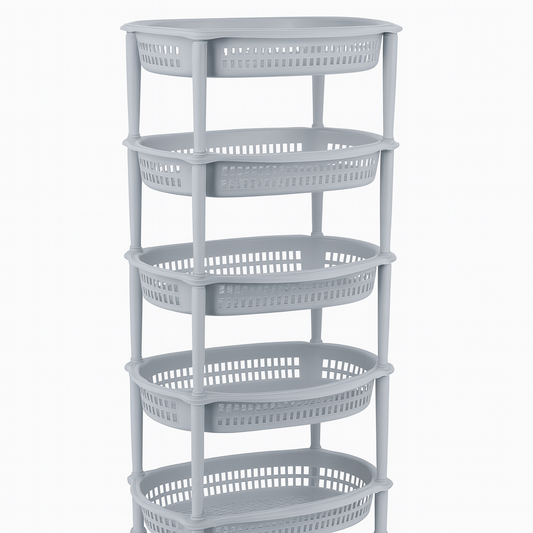 Shelf Basket Rack – Multi-Tier Storage Organizer for Kitchen, Bathroom, Bedroom & Office