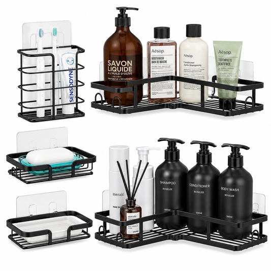 Corner Shower Caddy – 5 Piece Set