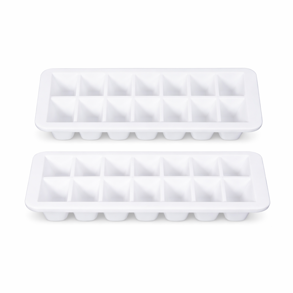 Frosty Ice Tray Small (2 Pcs Pack) – Compact Multi-Grid Ice Cube Maker for Freezer Use - Habitt