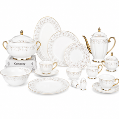 Luxury 65-Piece Dinner Set | Stylish Dinnerware & Serving Collection