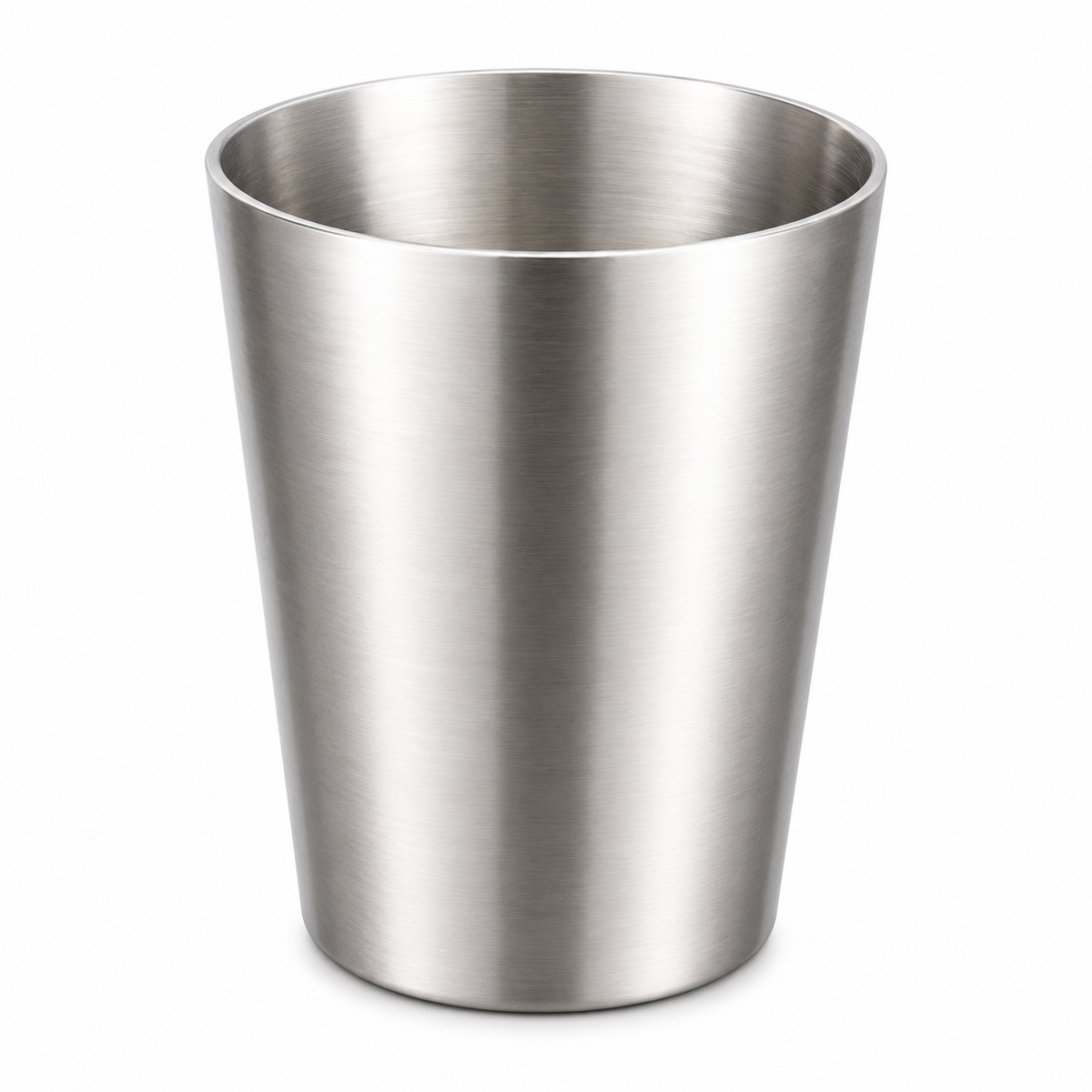 Silver Double Wall Plain Glass – 350 ml