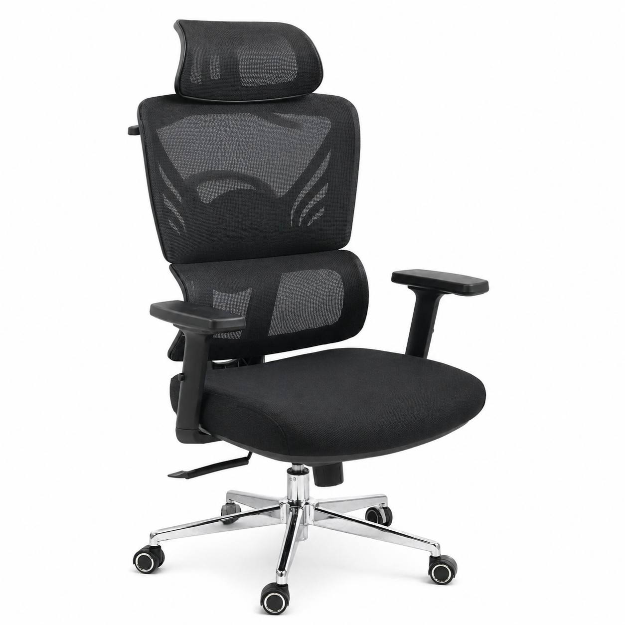 AeroFlex Ergonomic Mesh Executive Office Chair with Headrest & Adjustable Armrests – Breathable High-Back Computer Desk Chair - Habitt