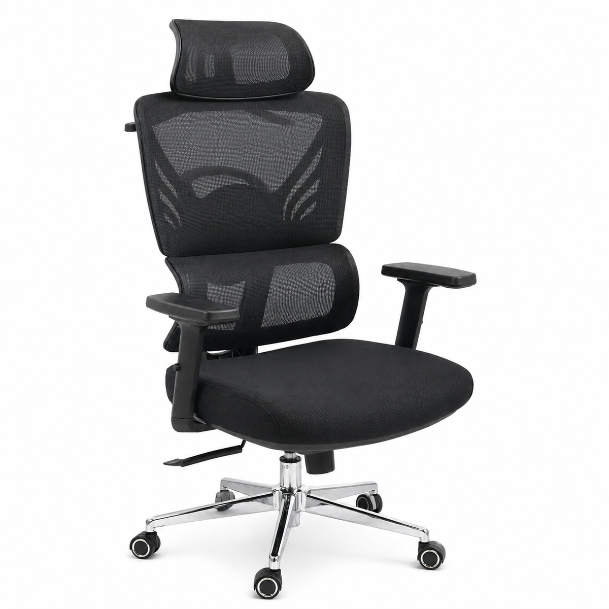 AeroFlex Ergonomic Mesh Executive Office Chair with Headrest & Adjustable Armrests – Breathable High-Back Computer Desk Chair - Habitt