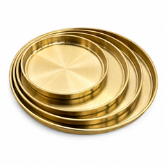 Golden Thali Style Plate