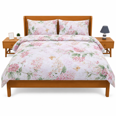 Double Comforter Vintage Pink Floral