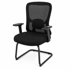 Dious Visitor Ergonomic Mesh Chair – 665W x 610D x 1020H Modern Office Guest Chair with Sleek Cantilever Base - Habitt