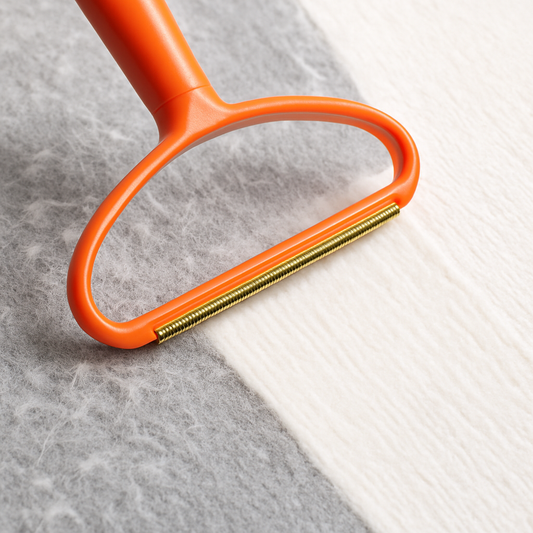 Dual-Sided Plastic Hair Remover for Fast Lint, Pet Hair & Fabric Shaving