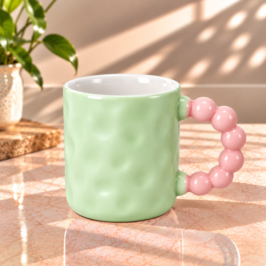 Colourful Bubble Handle Mug