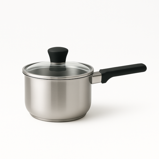 8-Piece Stainless Steel Cookware Set with Glass Lids – Complete Kitchen Essentials