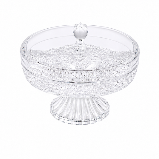 Crystal Dry Fruit Serving Dish with Stand – Small & Large