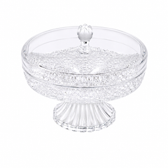 Crystal Dry Fruit Serving Dish with Stand – Small & Large