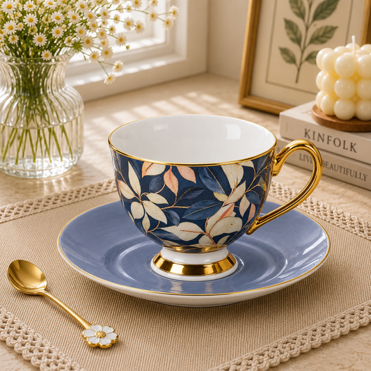 12 PCS Cup & Saucer Set – Classic Tea & Coffee Serving Collection