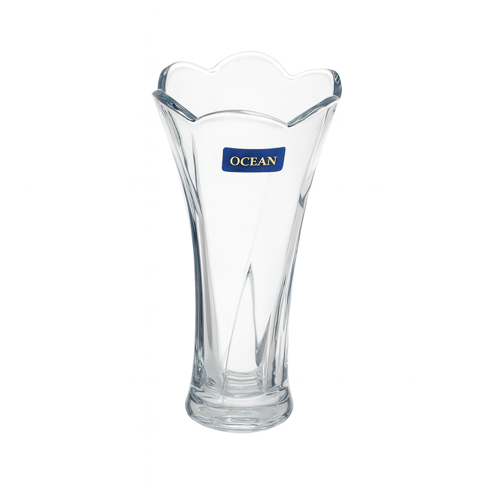 90 mm Elegant Clear Glass Flower Vase – Stylish Decorative Vase for Home, Office & Tabletop Décor