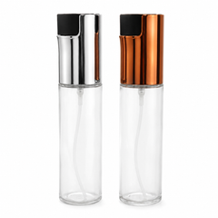 Assorted Premium Silver Oil Spray Bottle – Olive Oil Mister for Kitchen Cooking