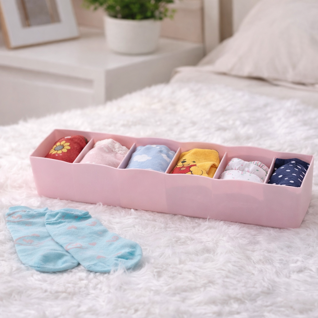 Plain Drawer Partition – Modular Drawer Organizer for Clothes & Accessories