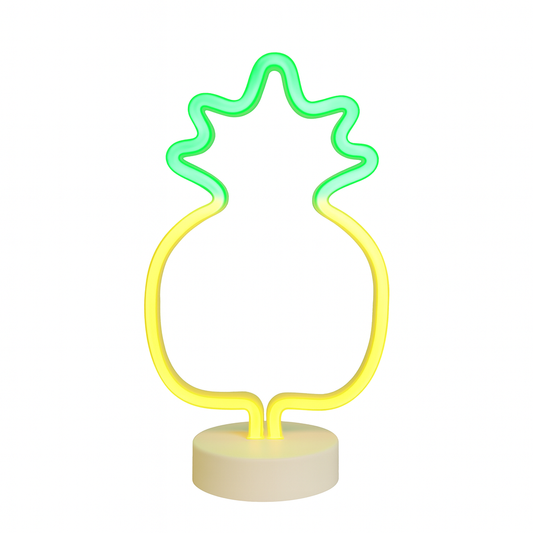 Neon Pineapple LED Light – Decorative Night Lamp for Bedroom, Living Room & Parties