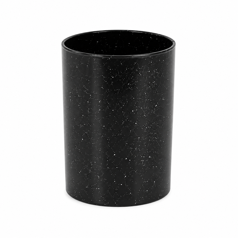 12 Pcs Kitchen Spoon & Utensil Set with Holder – Black Speckled