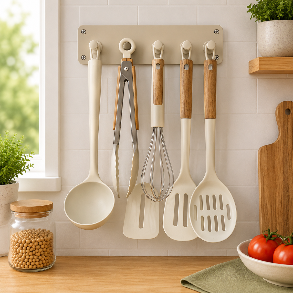 5-Piece Silicone Kitchen Tool Set Assorted – Cooking, Serving & Food Preparation Utensil Set | Kitchen Accessories