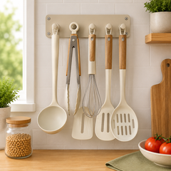 5-Piece Silicone Kitchen Tool Set Assorted – Cooking, Serving & Food Preparation Utensil Set | Kitchen Accessories