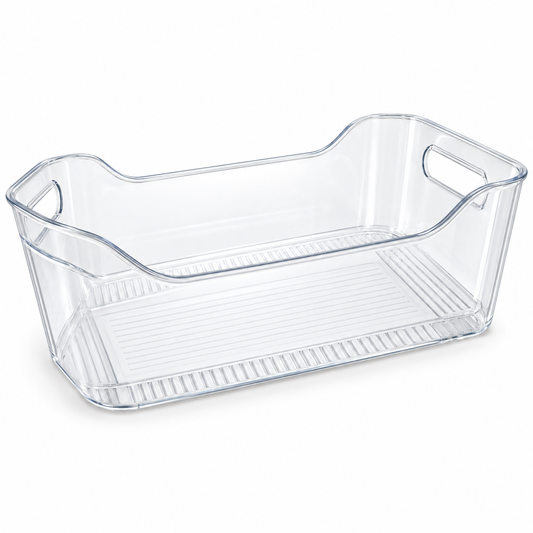 Fridge Basket – Medium Flat Transparent Organizer