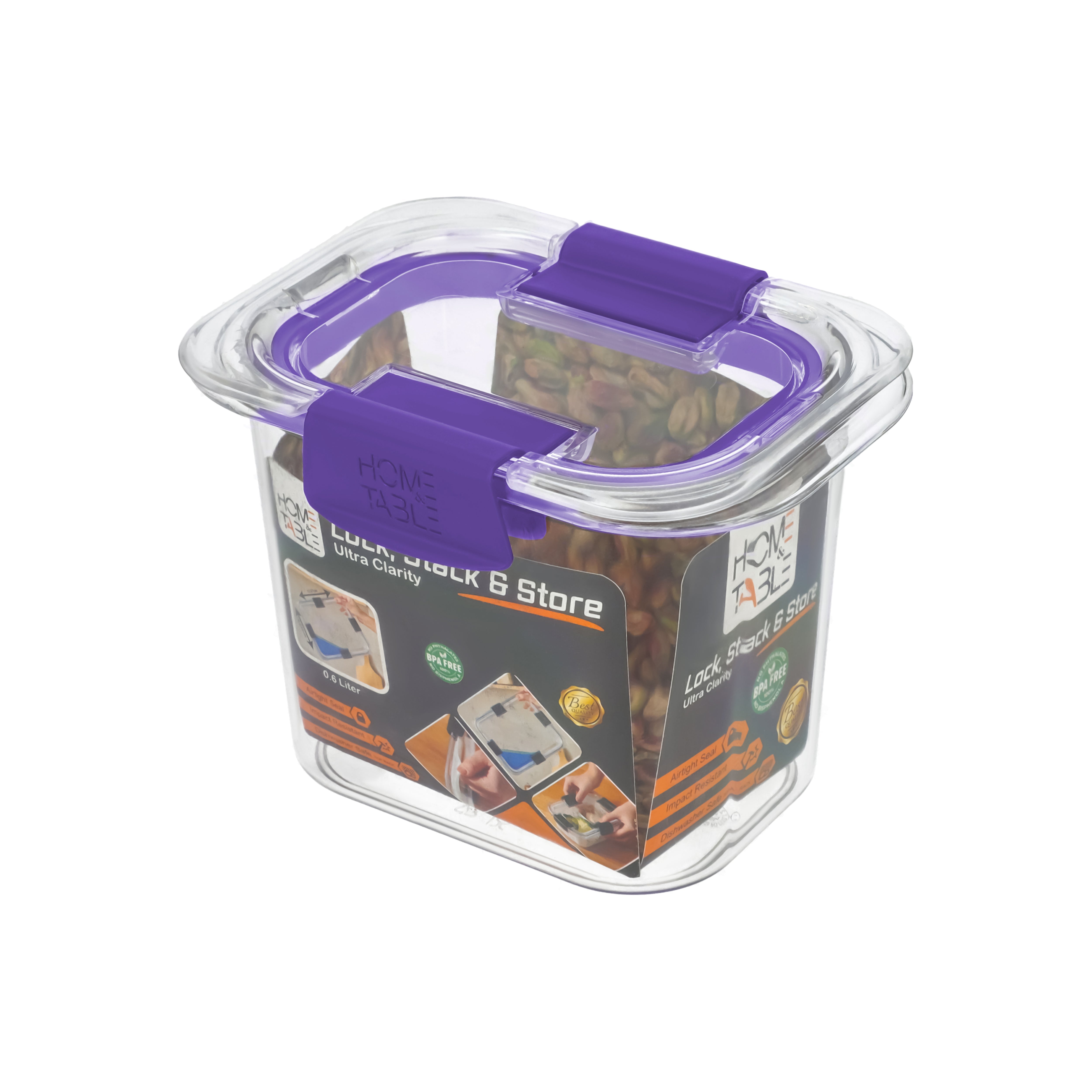 Transparent Storage Box 0.6 Ltr