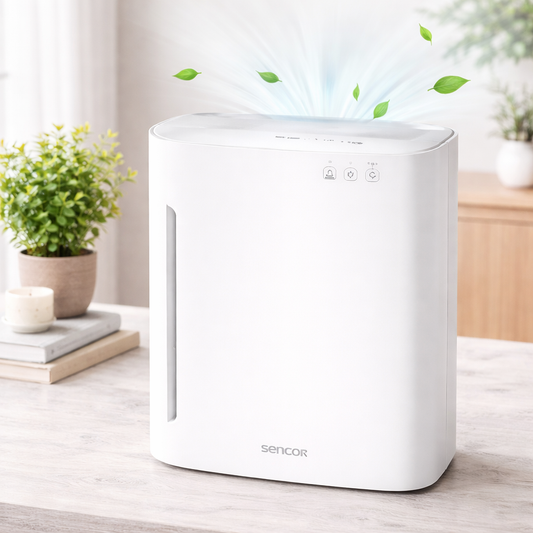 Sencor Air Purifier SHA 8400WH-EUE3 – HEPA Air Cleaner for Rooms up to 25 m² | 178 m³ CADR - Habitt