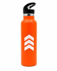 Sport Straw Vacuum Insulated Bottle – Orange Stainless Steel Water Bottle - Habitt