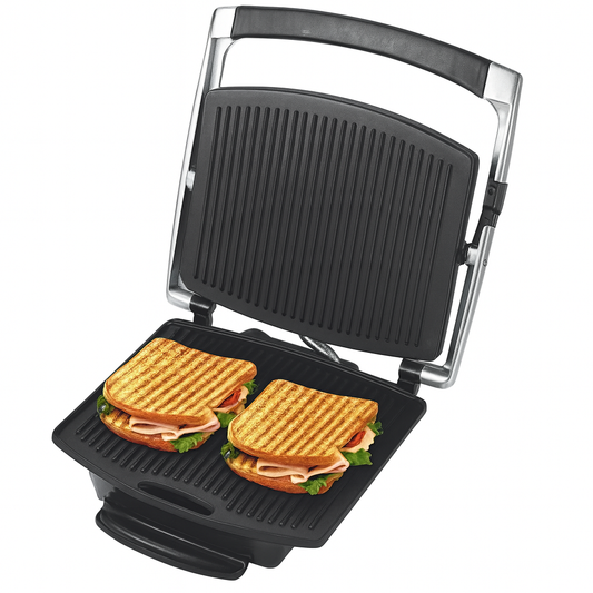 Alpina SF-6021 Panini Press 4 Slice | Non-Stick Electric Sandwich & Grill Press for Home Kitchen