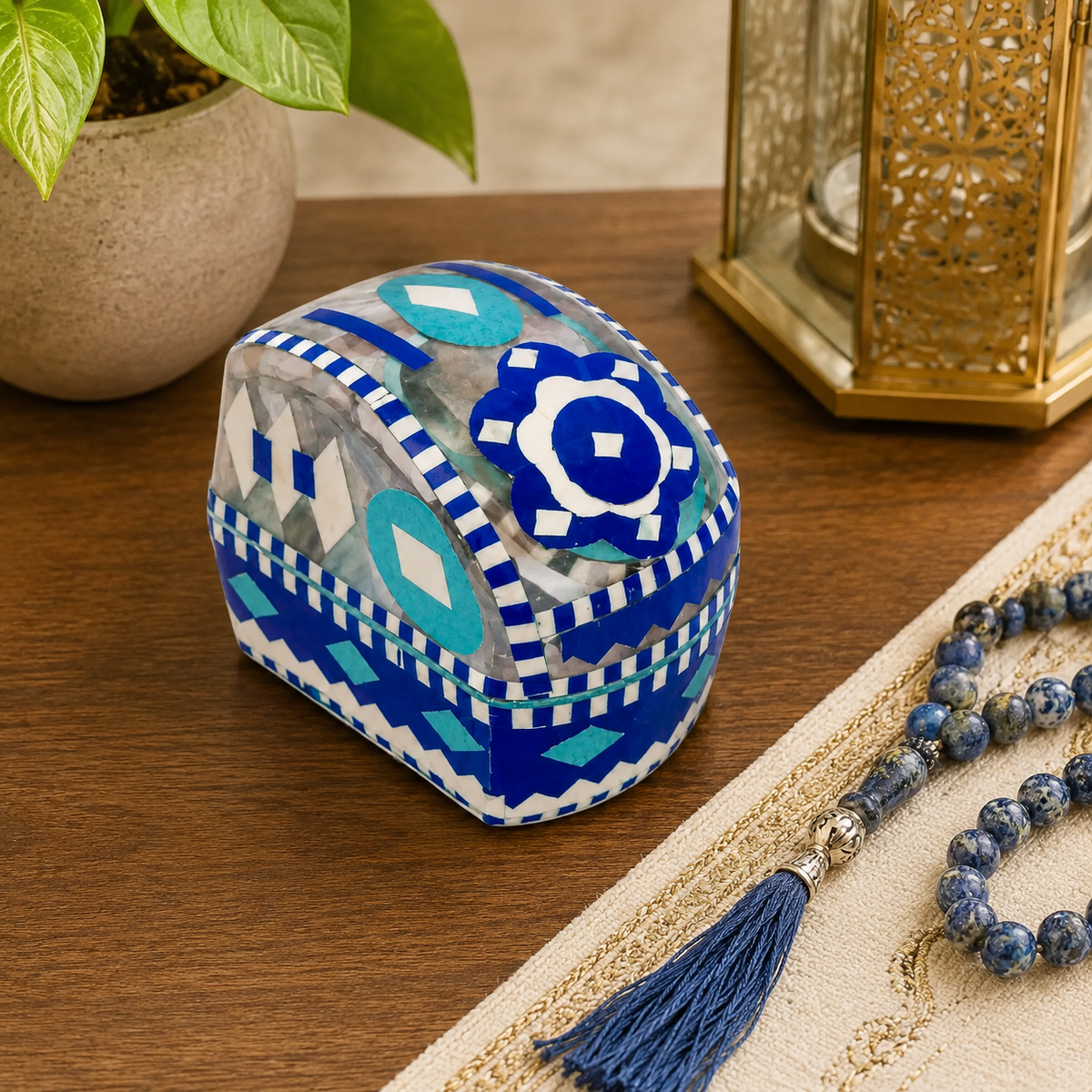 Chamak Patti  Digital Tasbeeh Counter with Storage Box – Electronic Finger Prayer Counter with LED Display | Portable Digital Zikr Counter