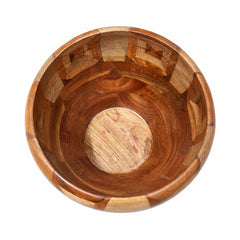 Antique Wooden Pot with Lid | Handcrafted Storage & Décor Vessel – 7.5 Inch Diameter