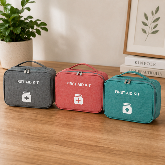 1PC Assorted First Aid Medicine Storage Bag – Portable Multi-Layer Medical Organizer for Home, Travel & Office