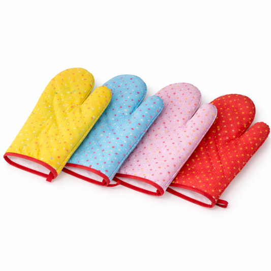 Assorted Design Imperial Kitchen Oven Gloves 2PCS Set – Heat Resistant Cooking Mittens (Pair) - Habitt