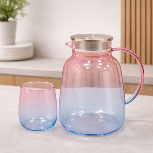 Beverage Set – 7Pcs Glass Jug & Tumblers