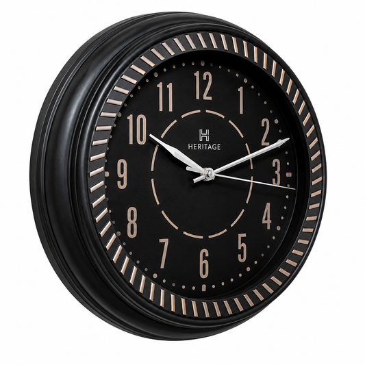 Heritage Vintage Clock – 14.5 Inch Plastic Frame