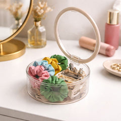 Simple Life Acrylic Round Storage Box with Lid - Habitt