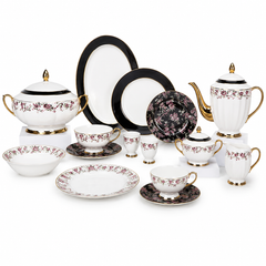 Premium 65-Piece Dinner Set | Elegant Complete Dinnerware & Serving Set