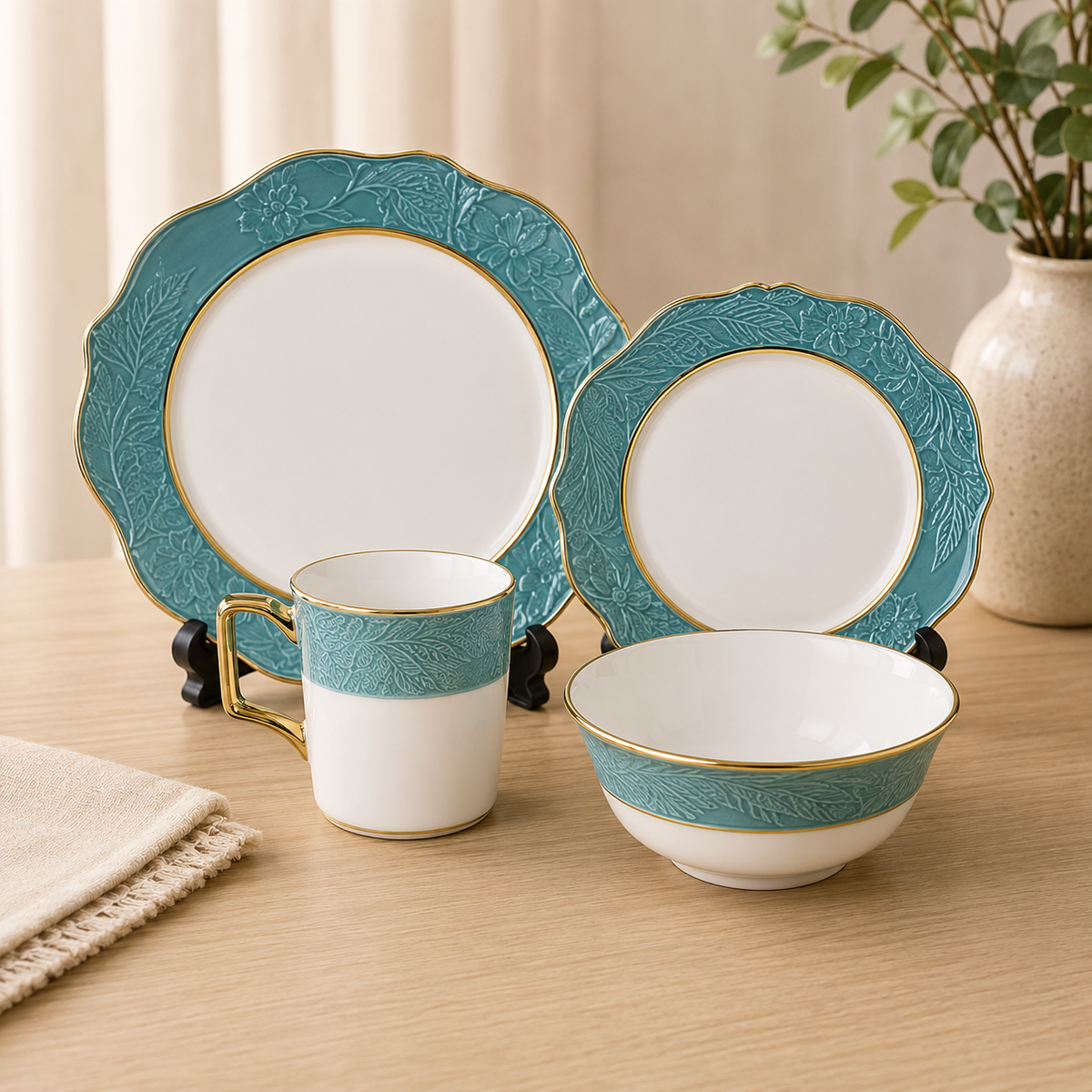 16-Piece Porcelain Set – 4 Person Serving