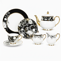 Signature 24-Piece Tea Set | Elegant Complete Tea Serving Set