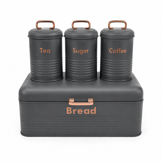 Bread Box with Canister Set