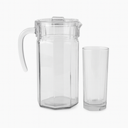 Premium Deli Glassware Water Set – 7 Piece Set (1.25 L Jug + 320 mL Glasses) - Habitt