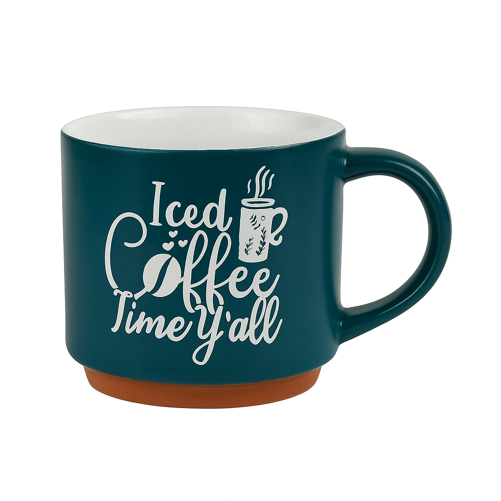 Iced Coffee Time Y’all Mug – Trendy Ceramic Cup for Coffee Lovers