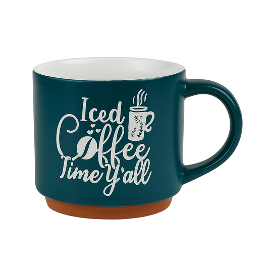 Iced Coffee Time Y’all Mug – Trendy Ceramic Cup for Coffee Lovers