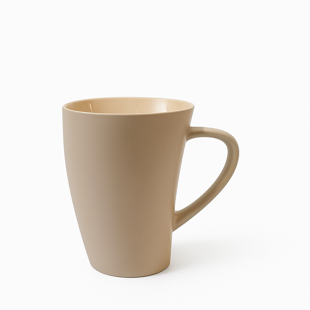 Matte Beige Ceramic Mug – Elegant Minimalist Coffee & Tea Cup