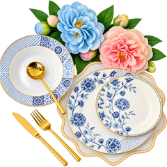 18 PCS Contemporary Plate Set – Elegant Dinnerware Collection for Every Table